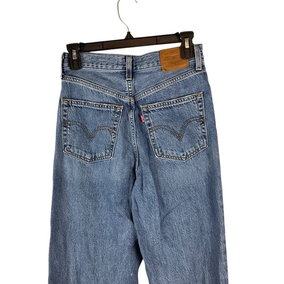 Levi’s High Loose Flare Jeans Distressed Blue sz. 26 - Picture 8 of 14